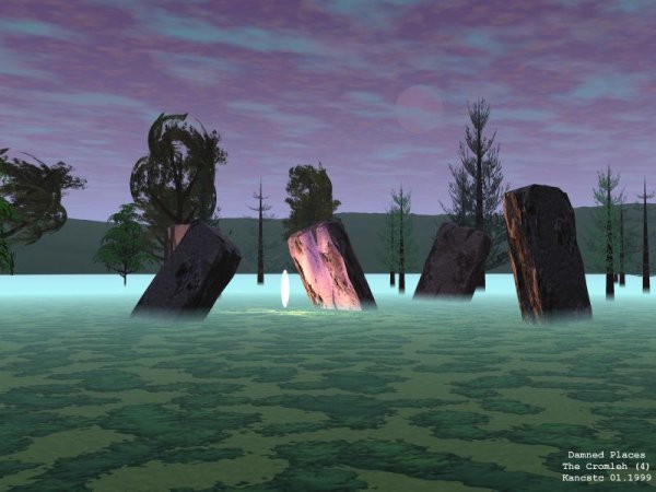 Из серии Проклятые места. Кромлех. 3D графика (Brice). 1999.