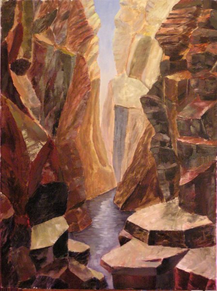 Ущелье духов. Холт, масло, 80х60. 2004